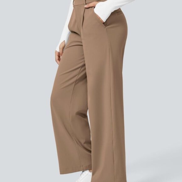 Halara High Waisted Plicated Side Pocket Straight Leg Work Pants Sz Small Womens - Picture 1 of 12